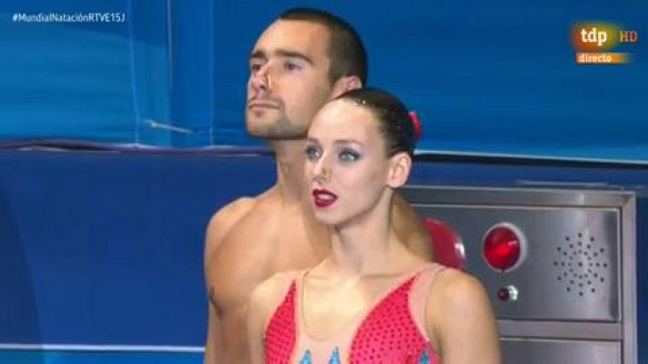  - Mundial Natación | Pau Ribes y Emma García, sextos en la final de dúo técnico mixto