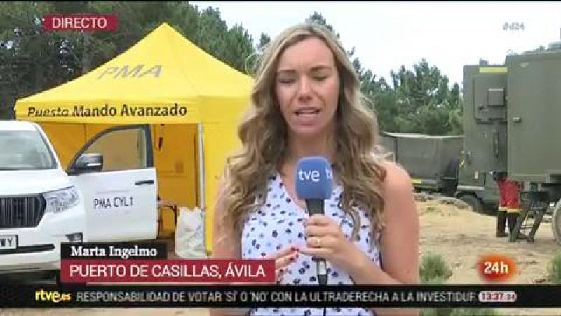 Los incendios en Almería y Ávila siguen activos aunque la climatología favorece su extinción
