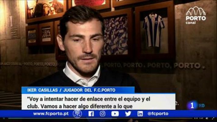 Telediario 1 - Casillas deja la portería y entra en el cuerpo técnico del Oporto