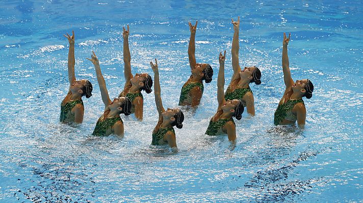  - Mundial Natación | 'Námaste' España: el ejercicio de la final de equipo técnico