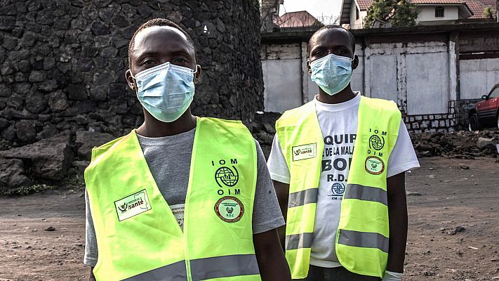 El ébola sigue extendiéndose por República Democrática del Congo y deja un primer fallecido en la ciudad de Goma