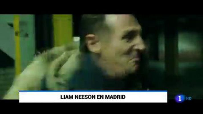 Telediario 1 - Liam Neeson y el director Hans Petter Moland presentan en madrid 'Venganza bajo cero'