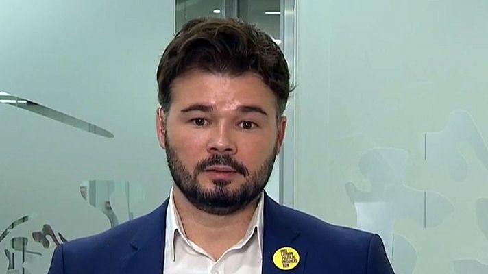 Rufián (ERC) insta a PSOE y Podemos a negociar "hasta el último minuto" porque otras elecciones "penalizarían" a la izquierda