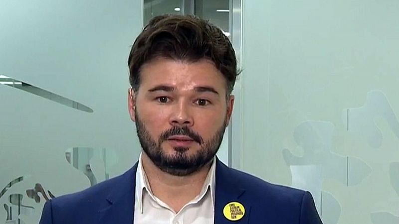 Gabriel Rufián (ERC) asegura que la "intención" de ERC es "no bloquear" la investidura