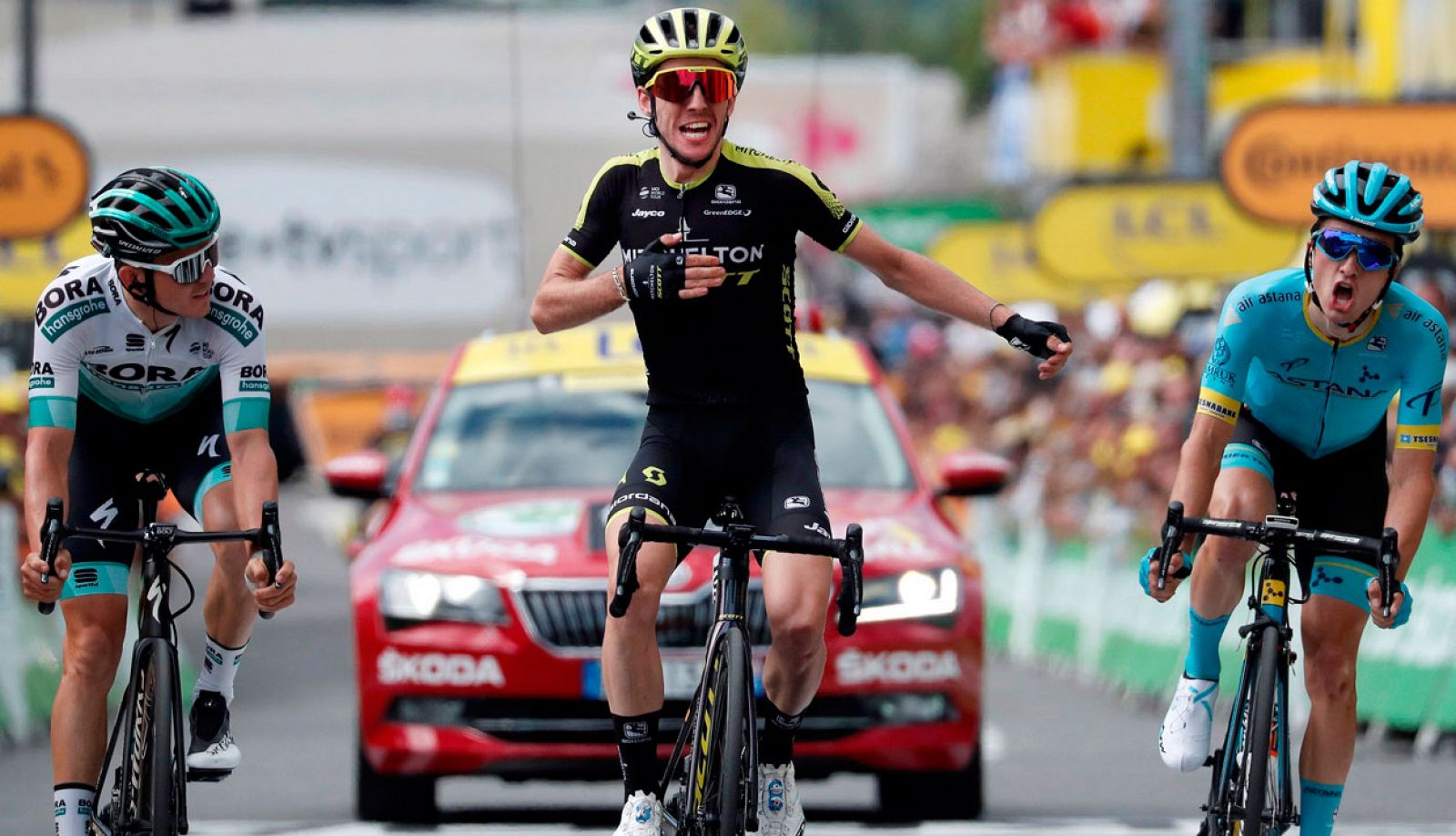 Tour de Francia: Tour 2019: Simon Yates bate a Pello Bilbao en la meta de Bagneres de Bigorre | RTVE Play