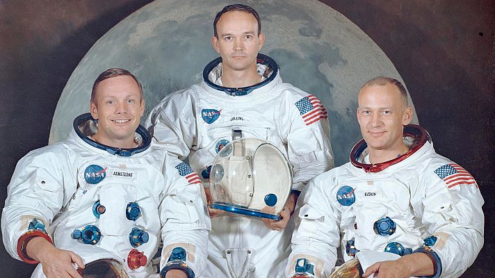 Telediario 1 - Elegidos para ir a la Luna: quiénes eran Armstrong, Aldrin y Collins