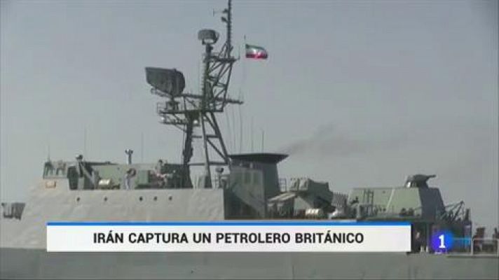 Telediario 1 - Irán anuncia la captura de un petrolero británico en el estrecho de Ormuz