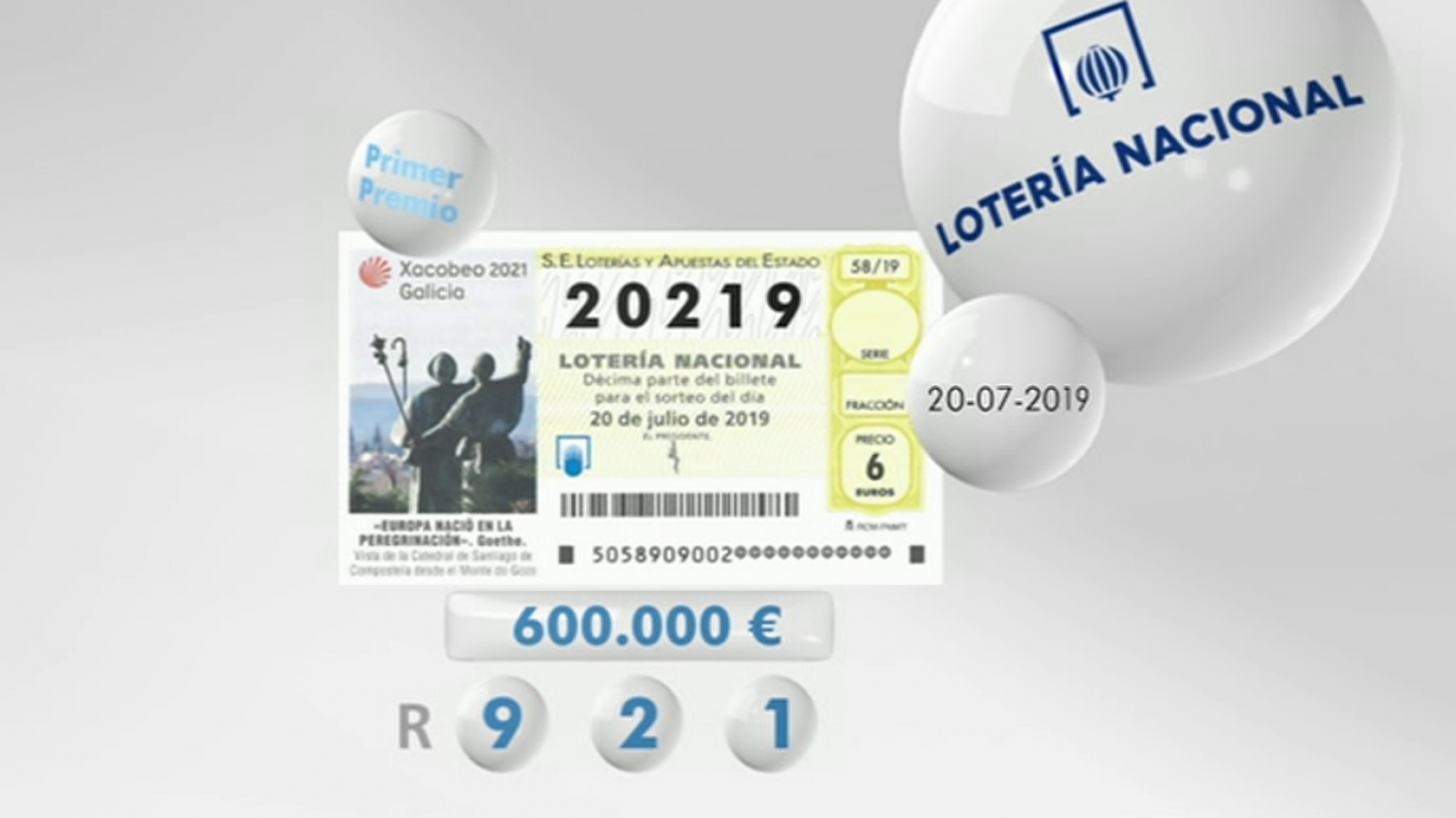 Loterías: Lotería viajera - 20/07/19         | RTVE Play