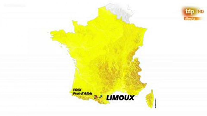 La decimoquinta etapa del Tour llevará al pelotón de Limoux al alto de Prat D'Albis, con final en alto después de 11,3 kilómetros inéditos en la ronda gala.