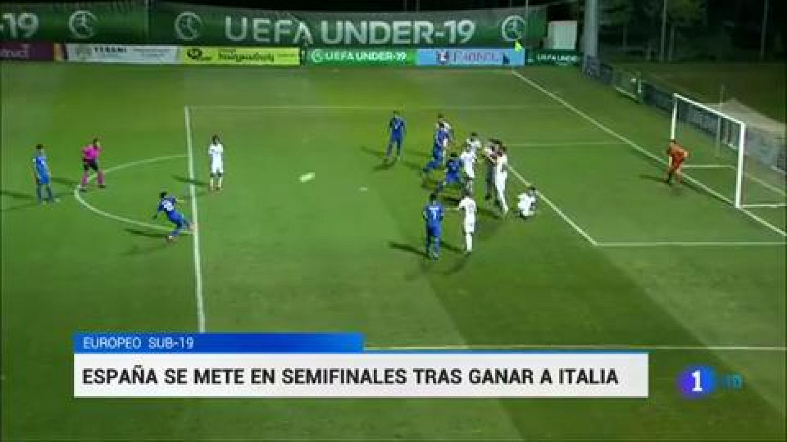 Telediario 1: España gana a Italia y jugará las semifinales del Europeo sub'19 | RTVE Play