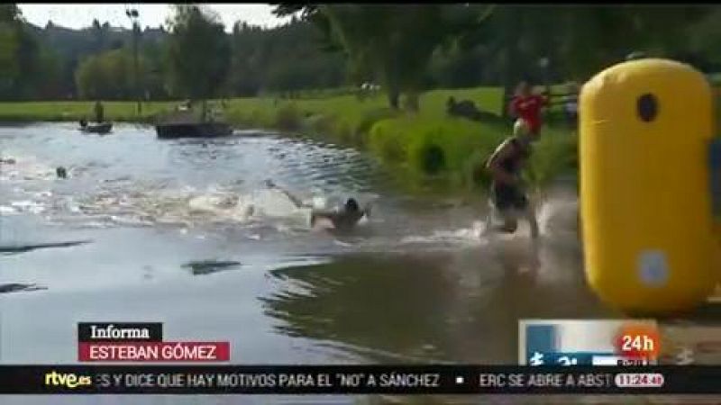 El británico Brownlee se ha impuesto en Edmonton, en la penúltima prueba del Mundial de triatlón, donde Mario Mola fue segundo, Fernando Alarza octavo y Gómez Noya sufrió una caída sin graves consecuencias.