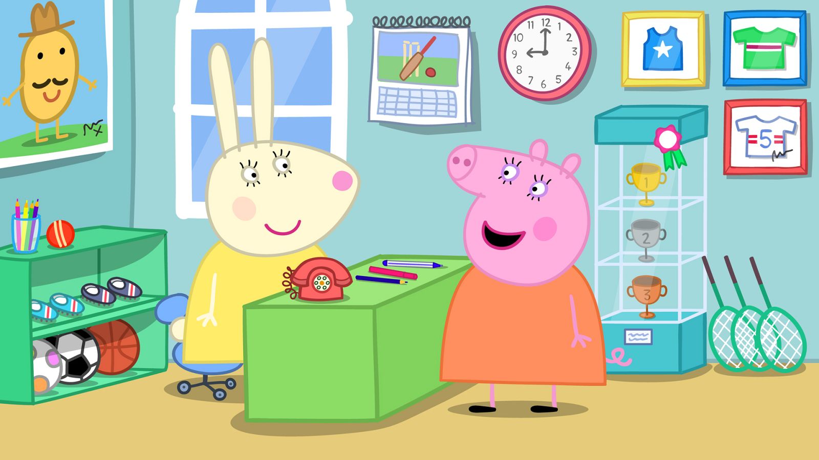 Miss Rabbit's relaxation class - Peppa Pig en inglés | Ver