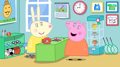 Miss Rabbit's relaxation class - Peppa Pig en inglés | Ver