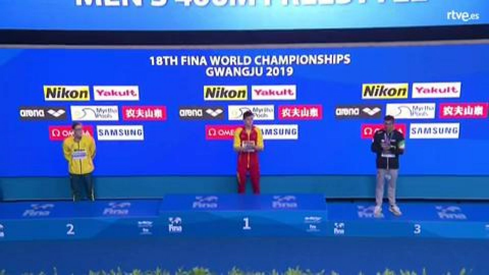 Mundial Natación: Horton se niega a compartir el podio con Sun 