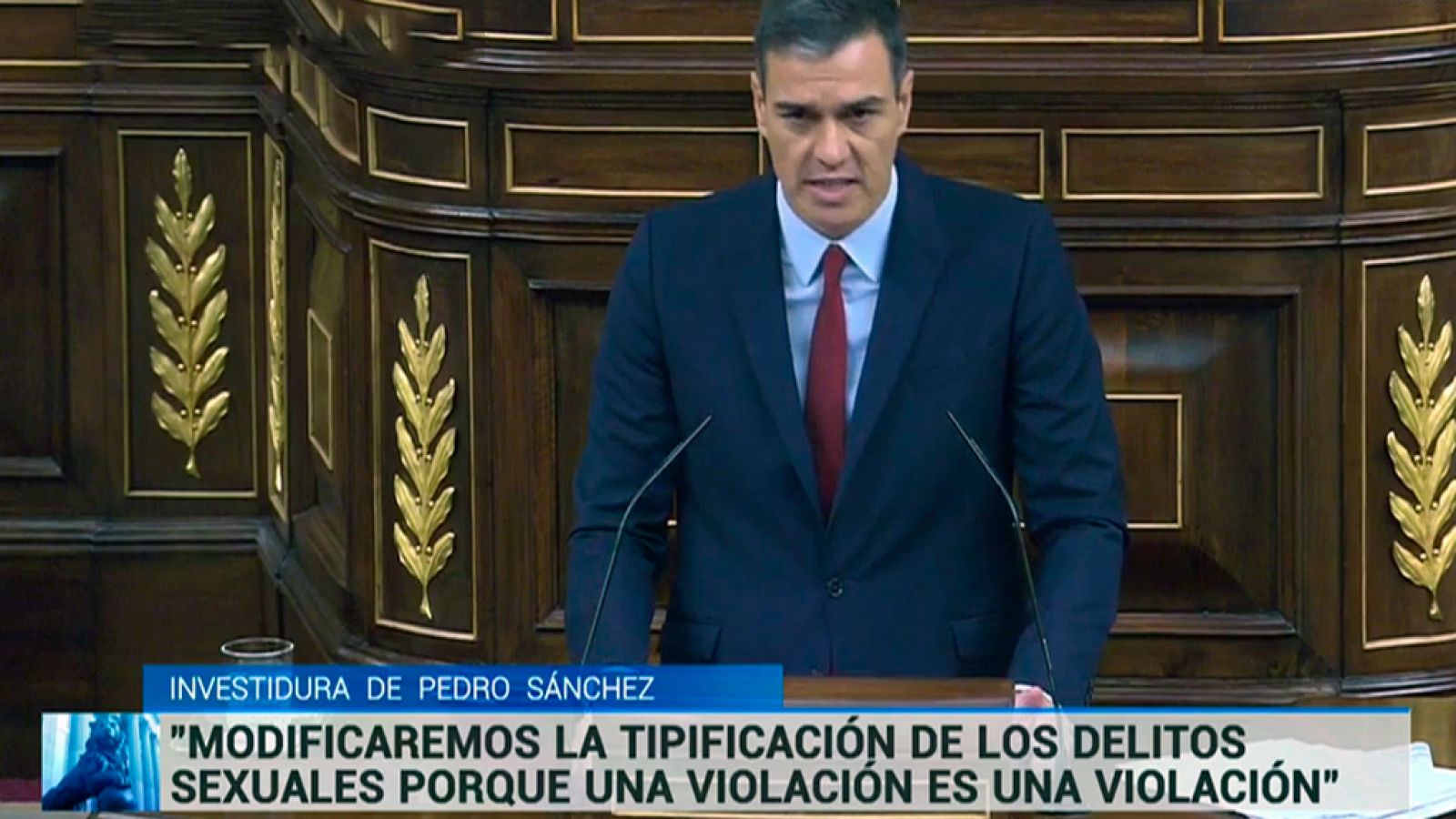 Pedro Sánchez apela a la conciliación de la vida familiar y a la reducción de la brecha salarial en su discurso de investidura - RTVE Igualdad | Ver