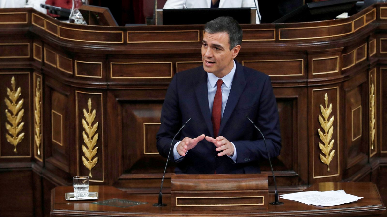 Debate de investidura: Snchez insta a Podemos a culminar un acuerdo "de izquierdas" y la abstencin de PP y Cs