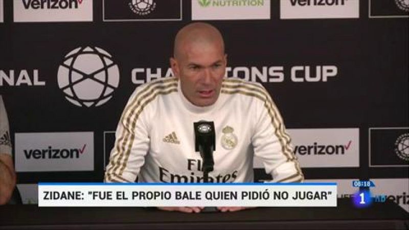 Zidane: "Bale no se cambió porque no quería"
