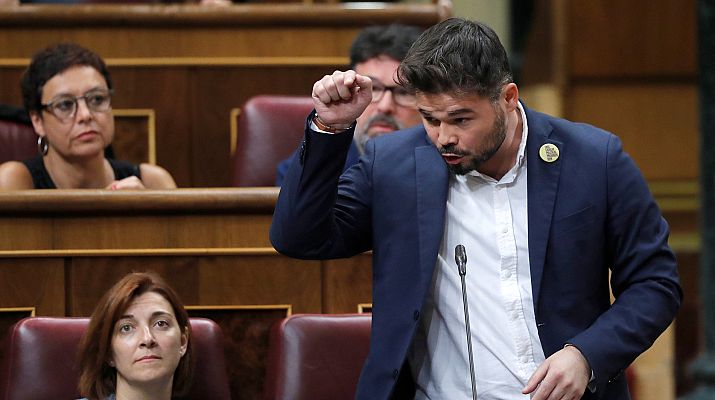 Telediario 1 - ERC y JxCAT votan en contra de la investidura de Pedro Sánchez