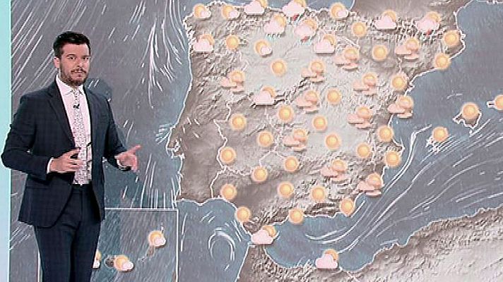 Telediario 1 - Temperaturas altas en el interior peninsular que superarán los 40 grados en el Valle del Ebro