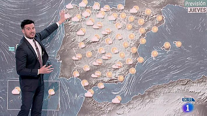 El tiempo - Calor en el este y el centro y más nubes en el norte