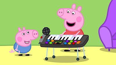Funny music - Peppa Pig en inglés | Ver