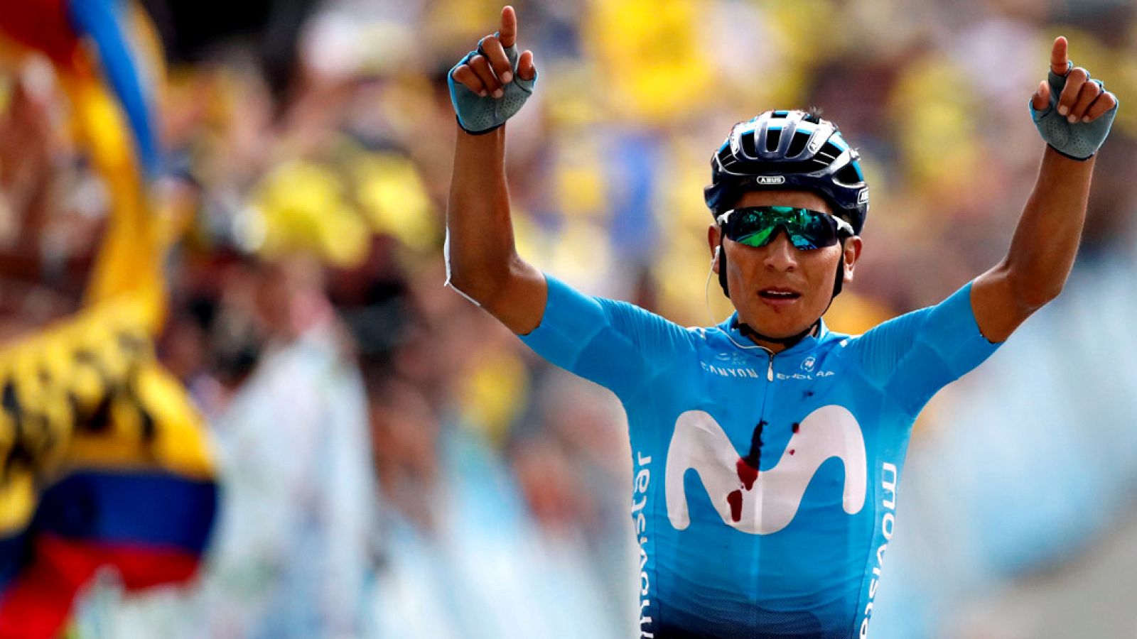 El colombiano Nairo Quintana logró este jueves su tercera victoria en el Tour de Francia, al imponerse en la primera jornada alpina con una gran ventaja con el grupo de favoritos, lo que le acerca al podium de la general.