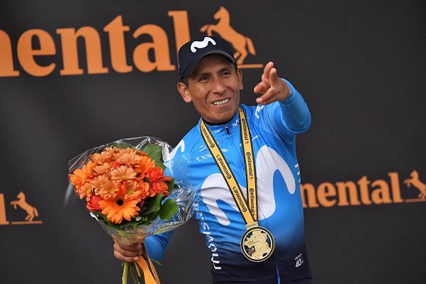 Telediario 1 - Nairo Quintana ataca, gana la etapa y reactiva sus opciones en el Tour