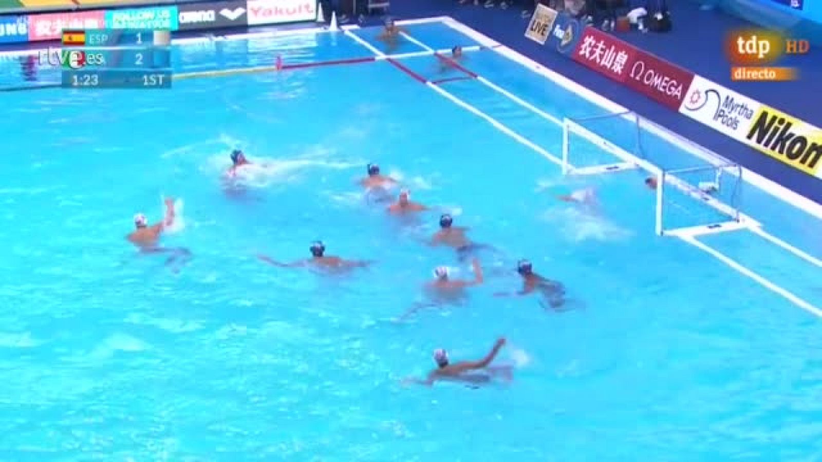 Mundial Waterpolo: Felipe Perrone no deja escapar la superioridad (2-2)