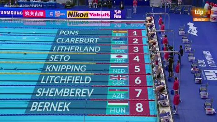  - Pons, cuarto en los 400 estilos del Mundial de Gwangju