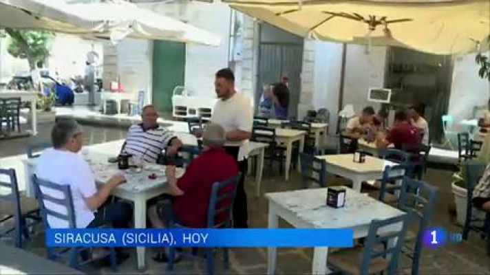 Telediario 1 - Muchos habitantes de Italia muestran su oposición al discurso del cierre de fronteras de Salvini