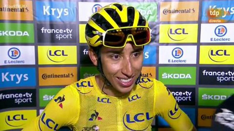 El colombiano Egan Bernal aseguró sentir "una felicidad que no se puede describir" tras cruzar la meta de París en la última etapa del Tour de Francia que le consagra como el primer colombiano en ganar la ronda gala.