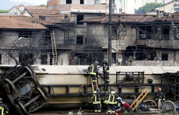  - TVE en la zona del accidente
