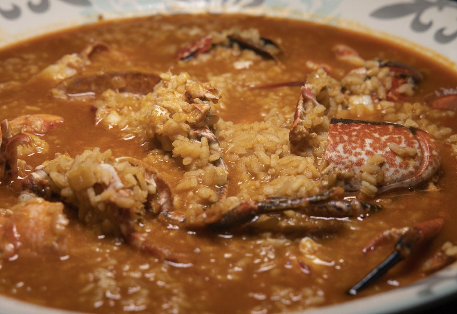"Arroz meloso con bogavante" de Dani García