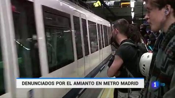 Telediario 1 - La Fiscalía denuncia a Metro de Madrid por el amianto