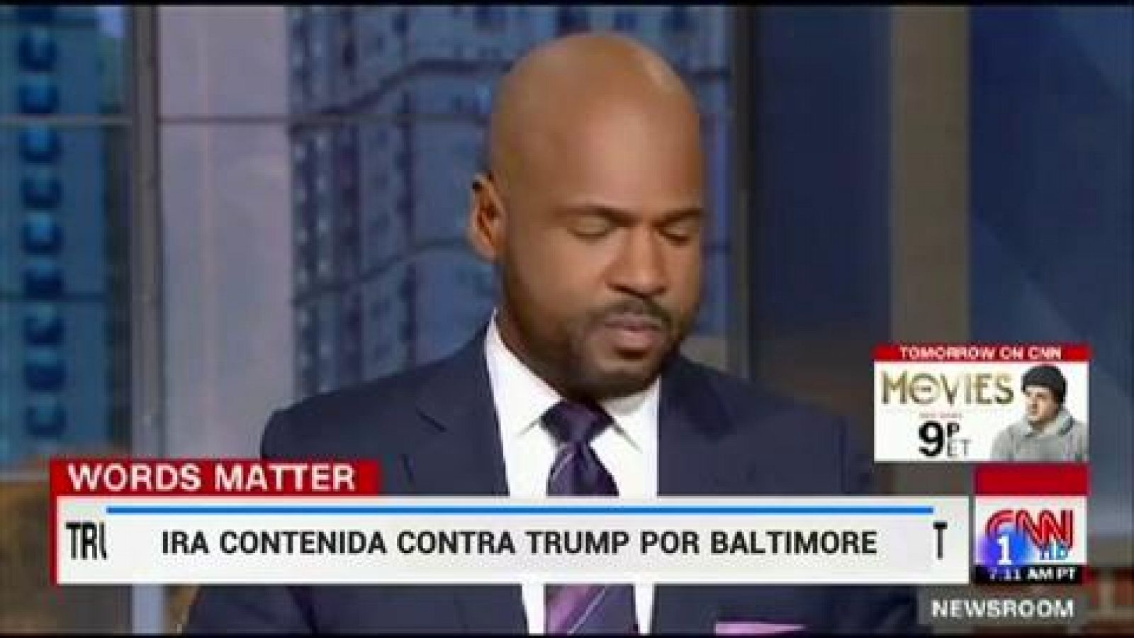 Telediario 1: Ira contenida en Baltimore por las descalificaciones de Trump | RTVE Play