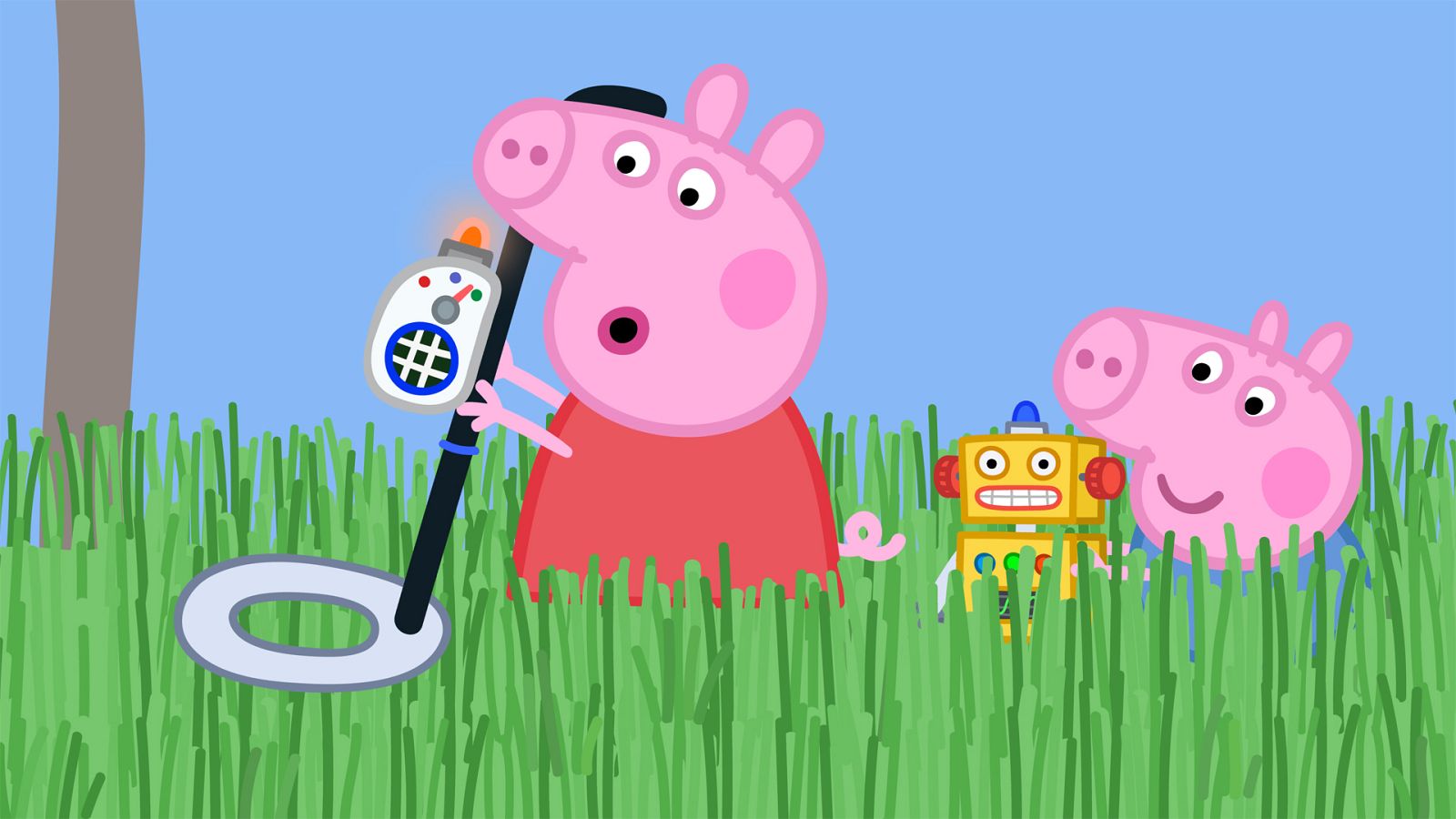 Grandpa Pig's metal detector - Peppa Pig en inglés | Ver