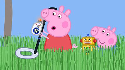 Grandpa Pig's metal detector - Peppa Pig en inglés | Ver