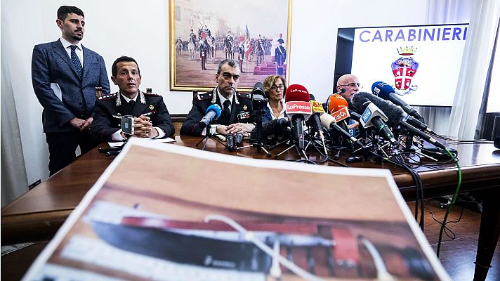 Telediario 1 - El asesinato de un carabinero crea conmoción en Italia