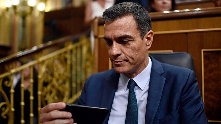 Telediario 1 - Sánchez prepara una ronda de contactos "discretos" con los demás líderes para los próximos días