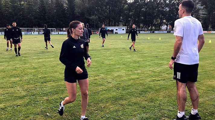 Telediario 1 - Guadalupe Porras, única mujer en la pretemporada arbitral