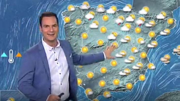 El tiempo - Tormentas fuertes en puntos del norte y temperaturas al alza