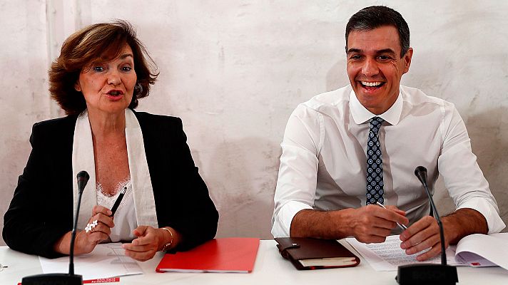 Telediario 1 - Sánchez defiende la fórmula a la portuguesa