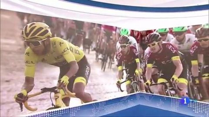 Telediario 1 - Egan Bernal: "Soy muy feliz y no veo la hora de llegar a Colombia"