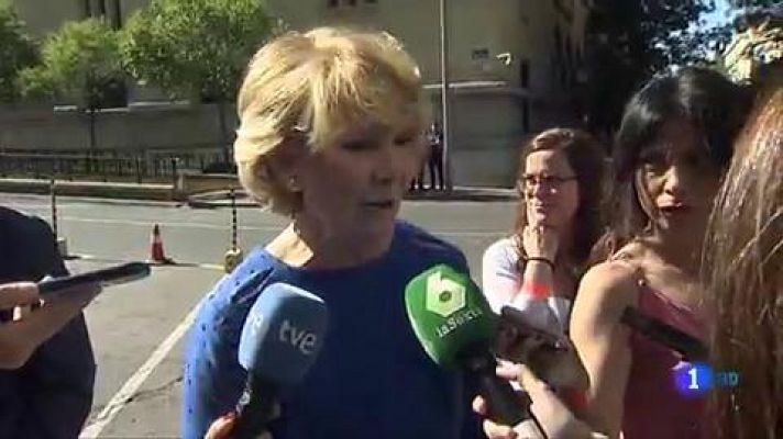 Telediario 1 - La Fiscalía pide imputar a Aguirre y Cifuentes en 'Púnica' por la presunta financiación ilegal del PP de Madrid