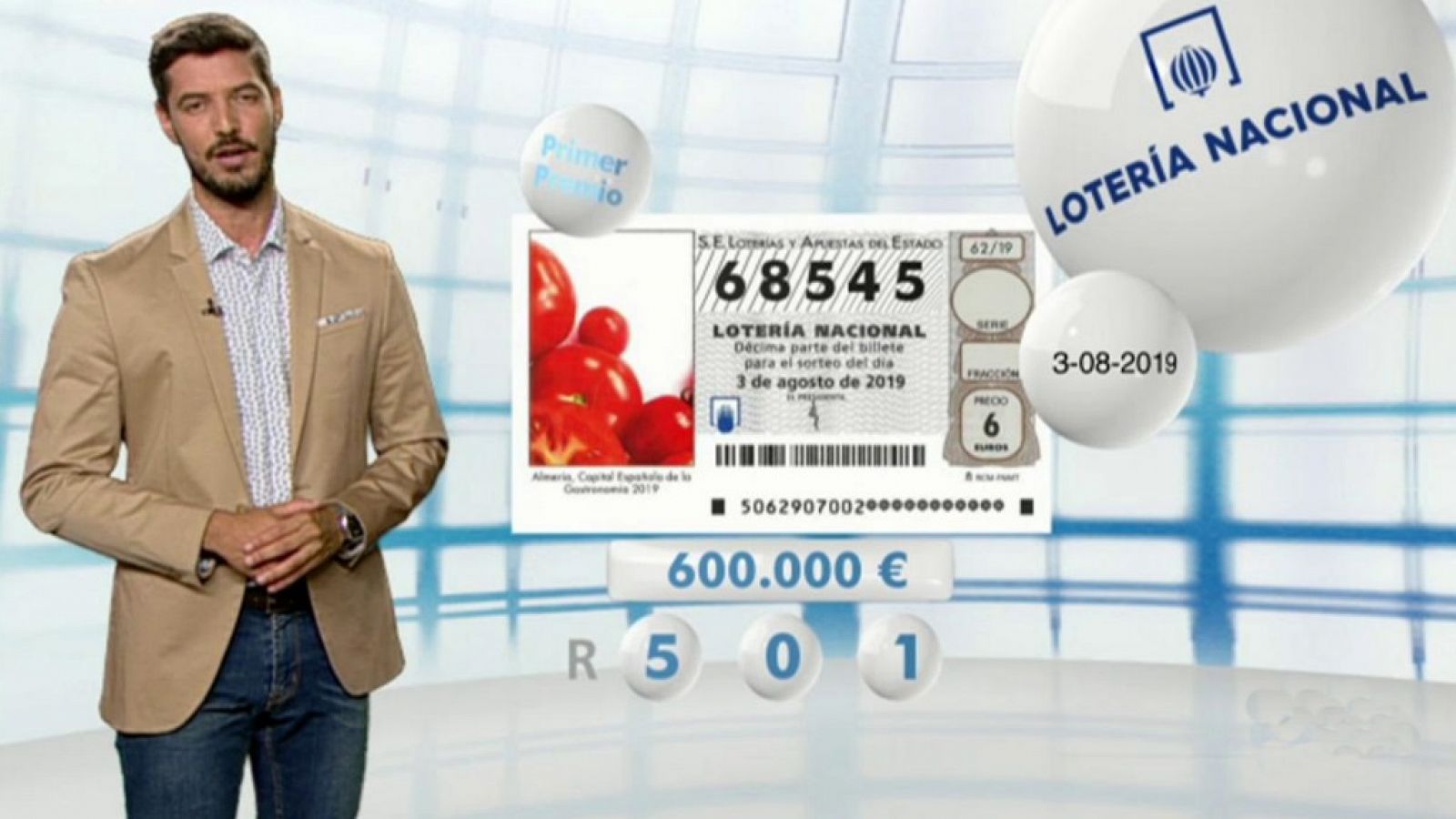Loterías: Lotería Nacional - 03/08/19 | RTVE Play