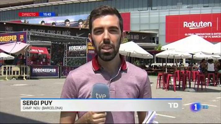 Telediario 1 - Las peñas del Barça se reúnen antes del Gamper