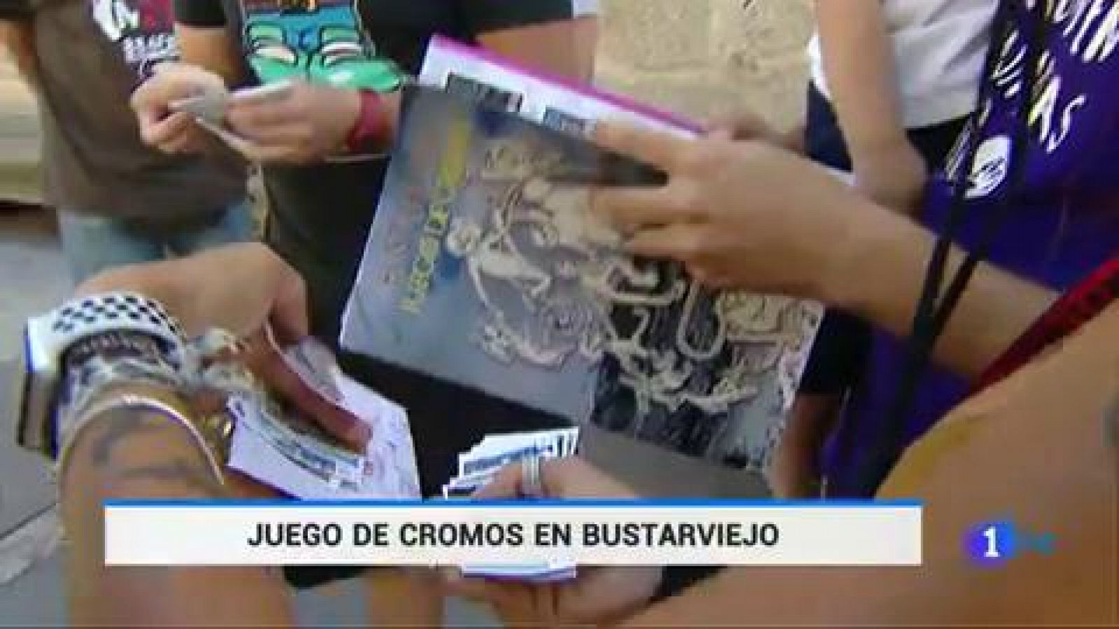 Telediario 1:  "Juego de cromos" en Bustarviejo | RTVE Play