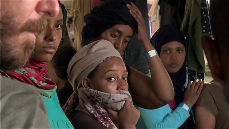 "A Libia no", es la frase más repetida en la cubierta del Open Arms