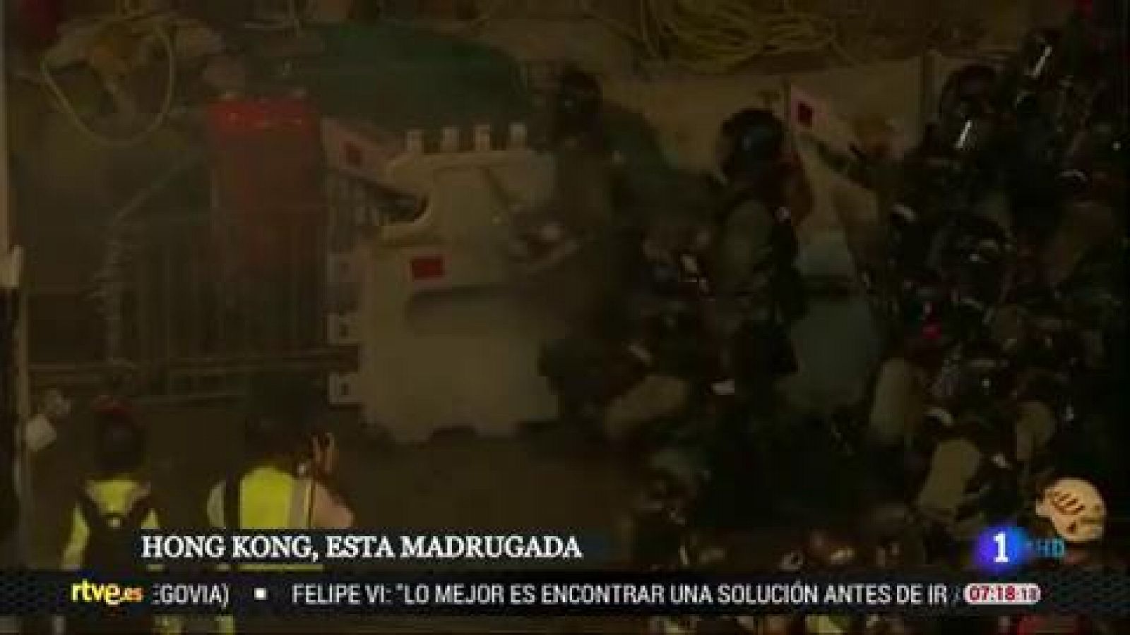 Informativo 24h: Hong Kong vive una nueva noche de disturbios en vísperas de la huelga heneral | RTVE Play