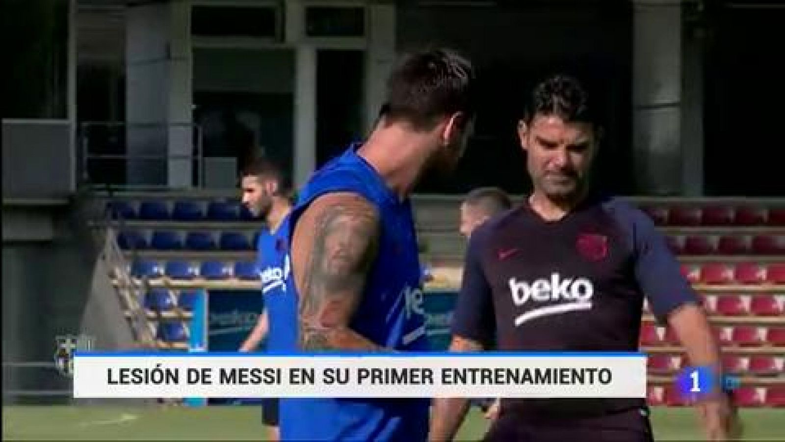 Leo Messi, lesionado en el sóleo de la pierna derecha